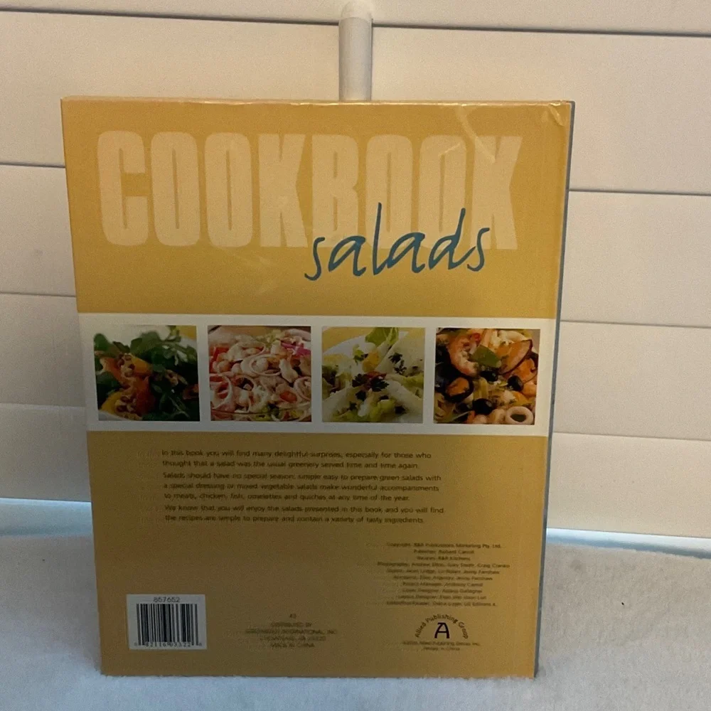 Salads Cookbook - Yellow Cover
